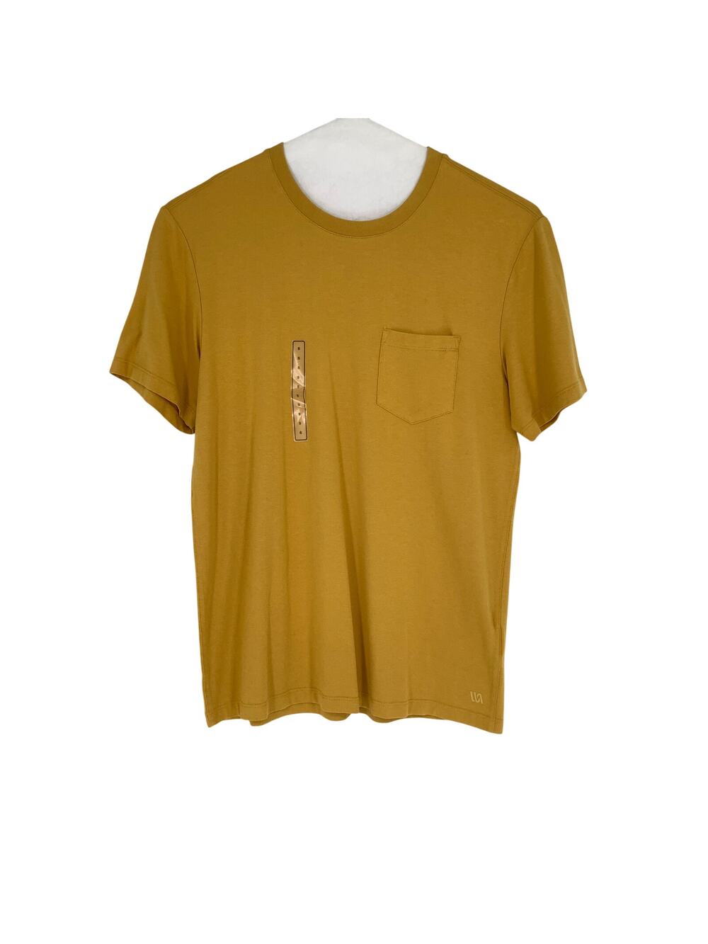 VRST Men's Small Yellow Sunset Essential Short Sleeve Preppy Pocket Tee M37-18